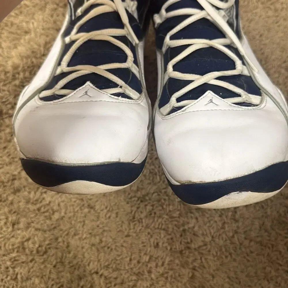 Jordan Olympia Mid Top White Midnight Navy Men’s Size 13